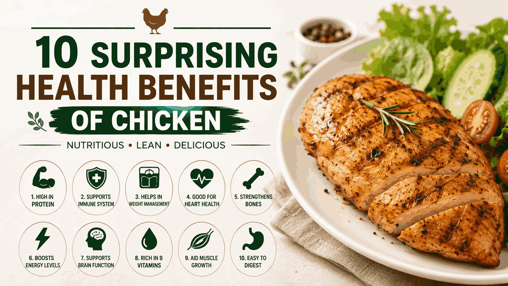Chicken as Food: Ten Nutritional Considerations