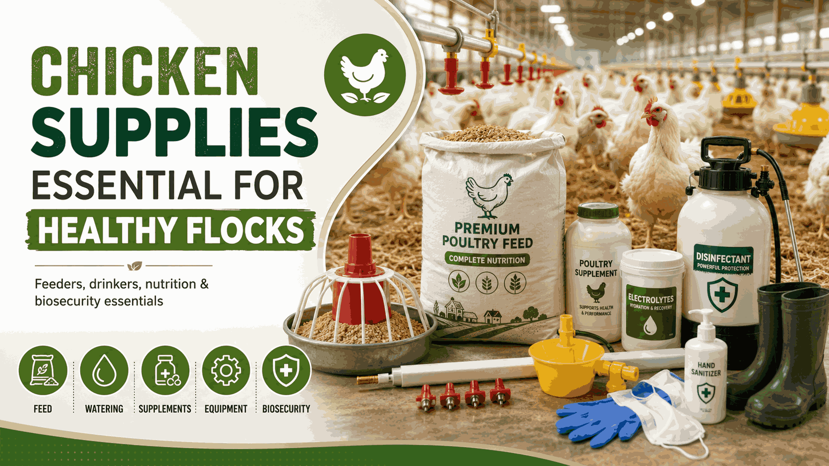 Essential Poultry Supplies for a Healthy, Manageable Flock