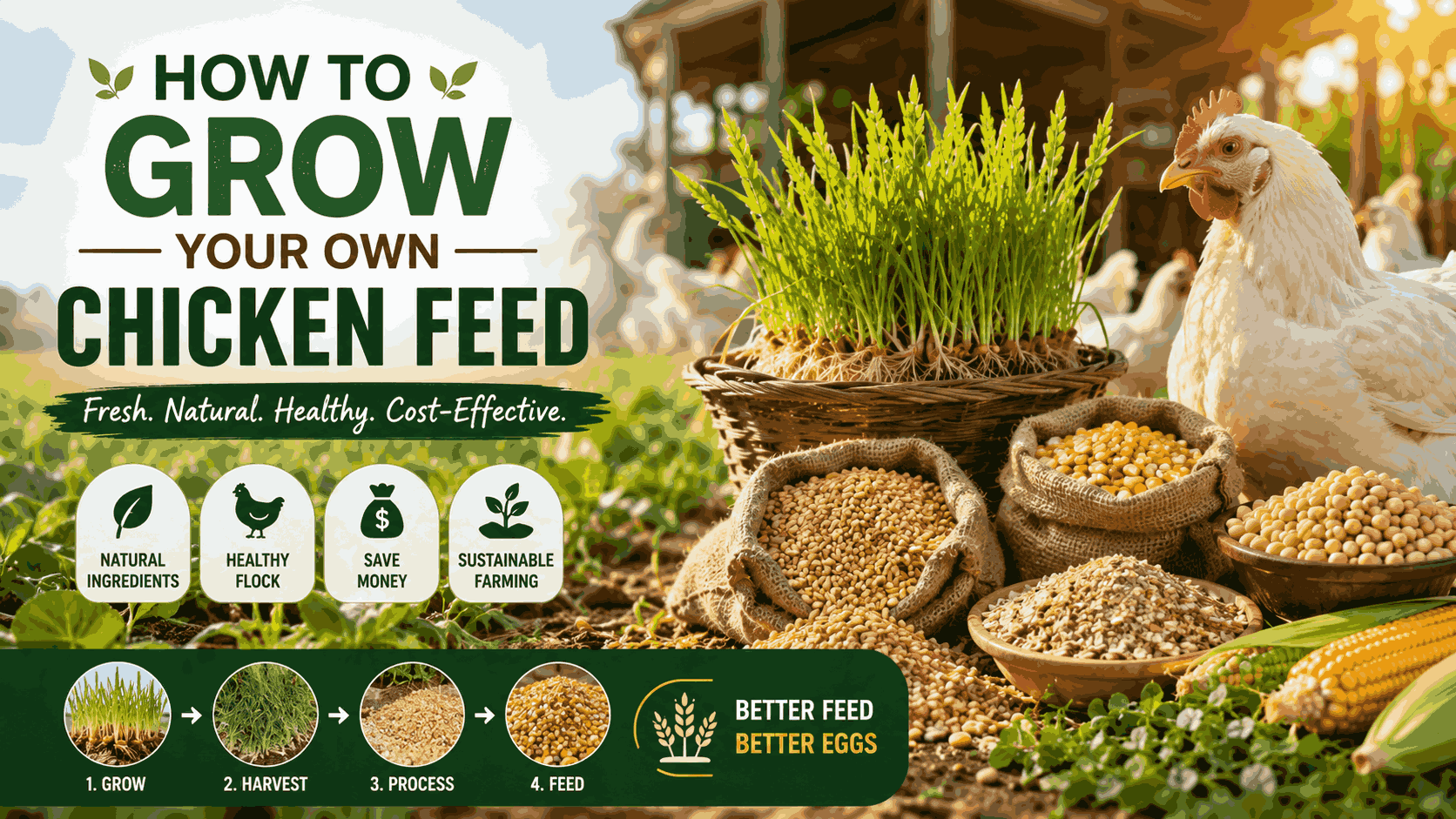 Growing Poultry Feed Ingredients: What Farmers Should Plan