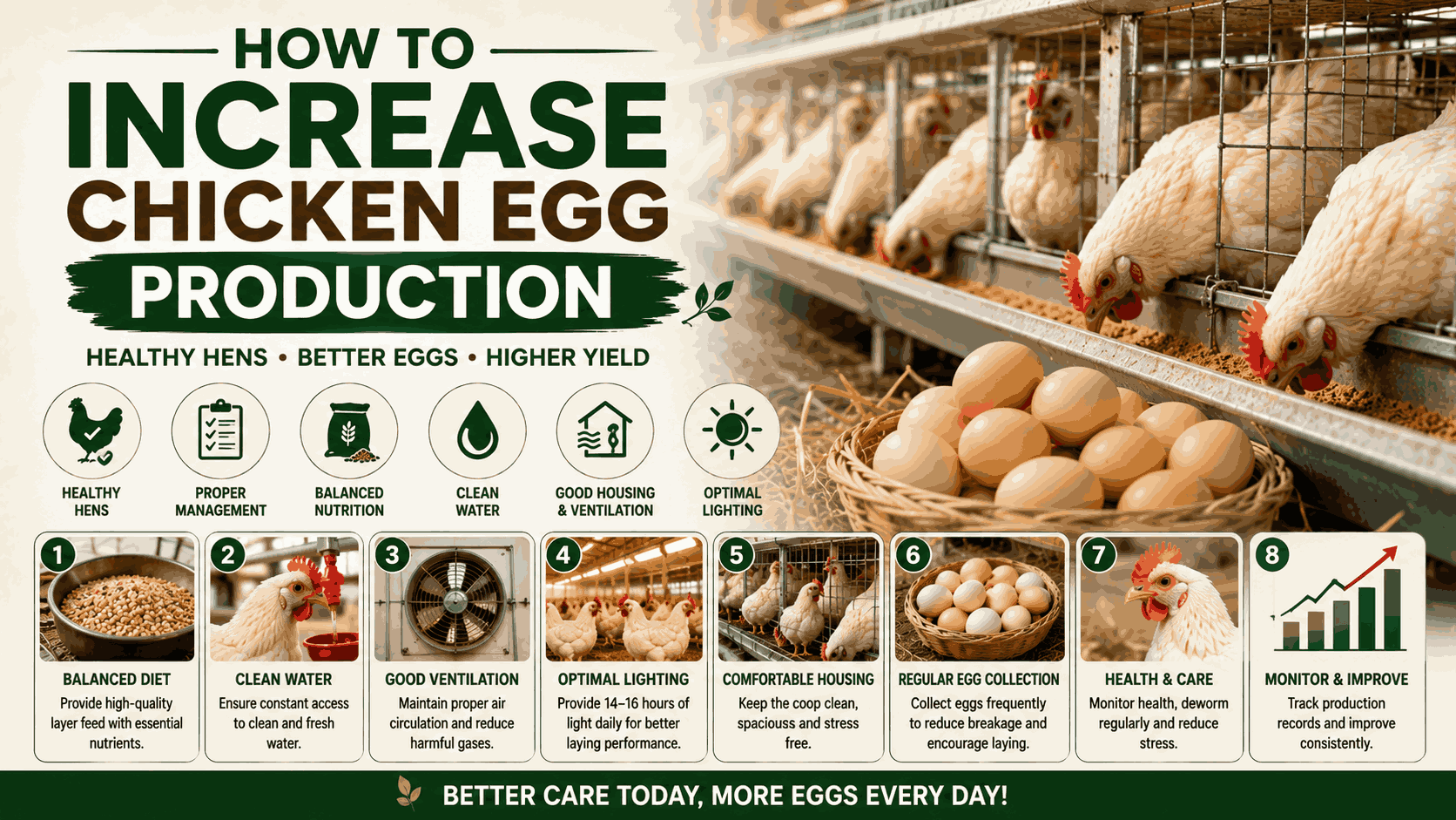 Improving Chicken Egg Production Through Consistent Management