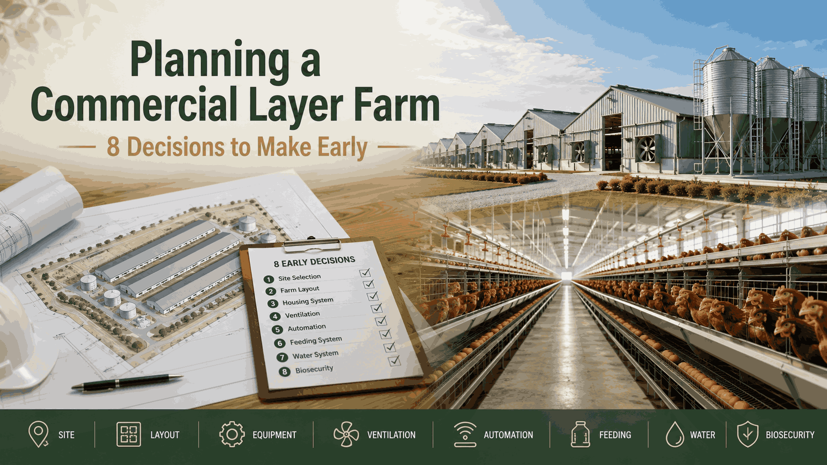 Planning a Commercial Layer Farm: Eight Early Decisions