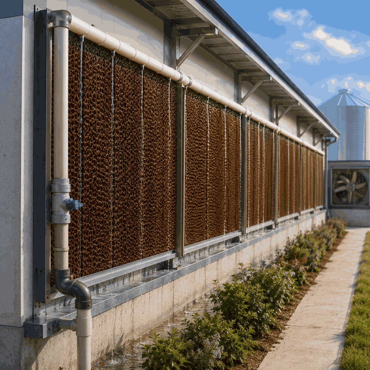Poultry Cooling Pads Applications