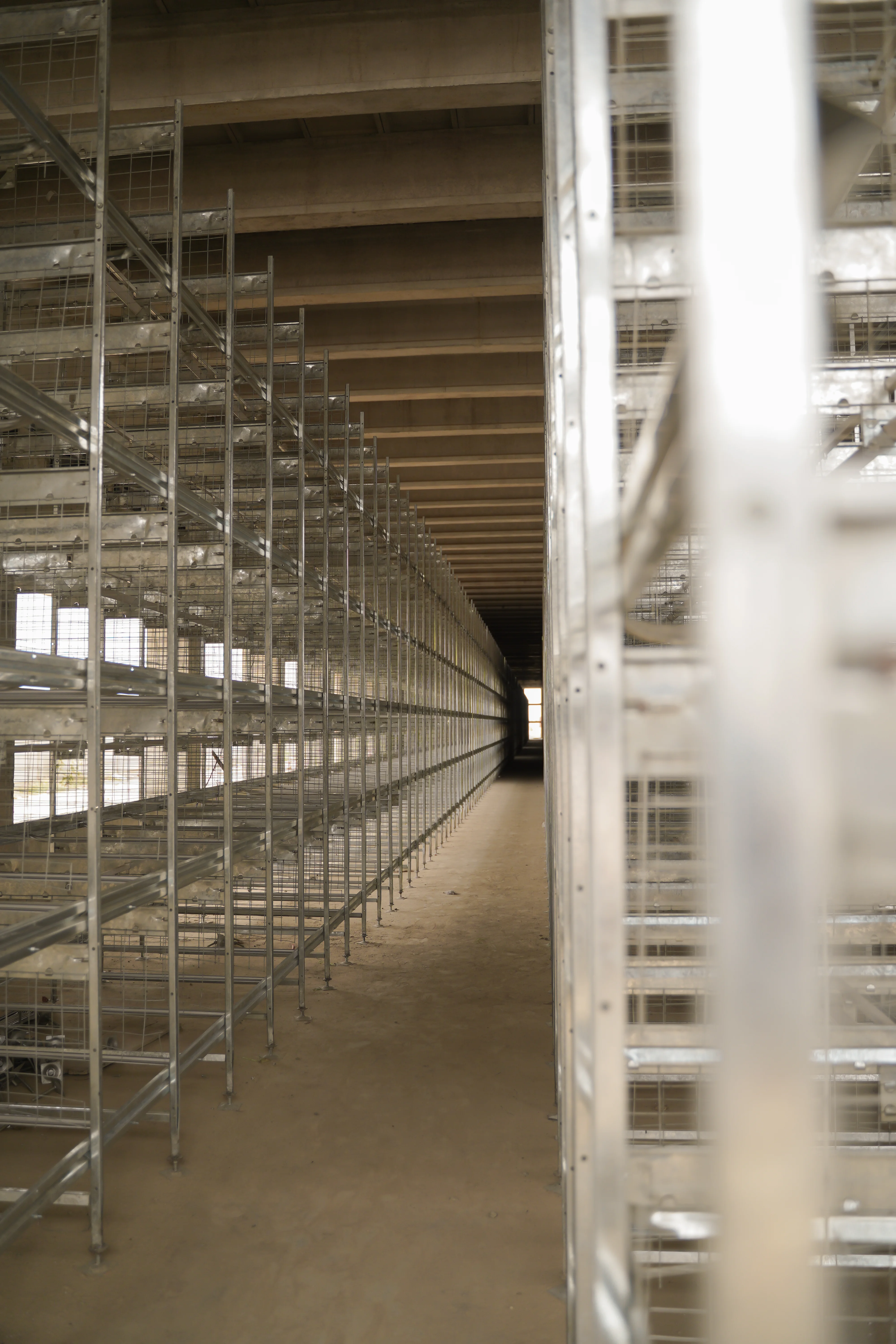 Empty Cage Aisle